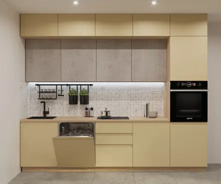 Стамбул Бетон светлый Лайн - 55 (3000 мм)