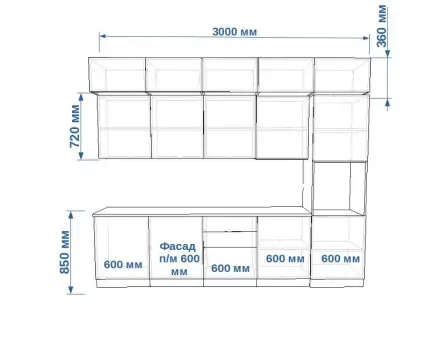 Фаска Тальк Дуб сонома - 18 (3000 мм)